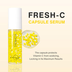 CAPSULE SERUM close-up of a single sealed capsule for freshness