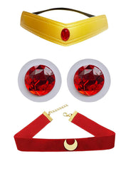 CAPXXINN front view of full 4-piece set showing coordinated moon accents and convenience