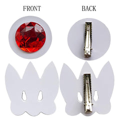 CAPXXINN moon clips size comparison beside ruler, shows 2 inch and 2.35 inch sizes