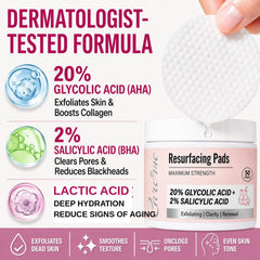Care me pad saturated with solution demonstrating generous formula for full coverage