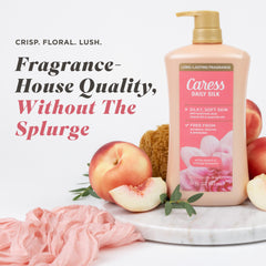 Caress rich lather texture detail demonstrating creamy hydration