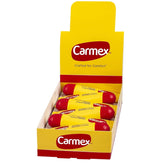 Carmex front packaging showing 12 tubes and easy grab convenience