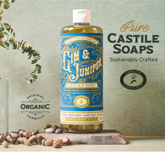 Close-up pouring Carolina Castile Soap highlights concentrated texture and easy dosing