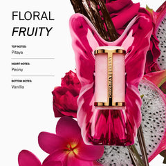 Carolina Herrera La Bomba refillable butterfly detail highlighting sustainable refill benefit