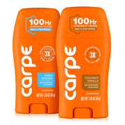 Carpe two-pack front view showing both scent bottles for convenient supply and confidence