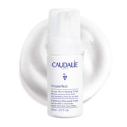 Caudalie bottle front view showing Vinoperfect instant brightening and clear benefit