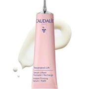 Caudalie front packaging showing refill tube and benefits