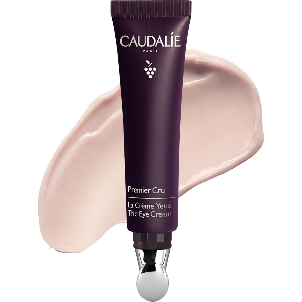 Caudalie product front packaging showing sleek jar and brand benefit
