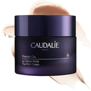 Caudalie front jar showing product and elegant label, highlighting refillable benefit