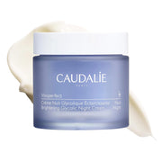 Caudalie brightening night cream jar front view showing elegant packaging and immediate appeal