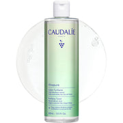 Caudalie bottle front packaging showing brand and clear formula benefit