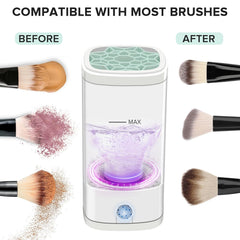 Cbsrvmlp brush spinning in machine demonstrating efficient residue removal and gentle care