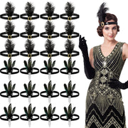 Ceenna front view of 24-piece headband pack showing classic vintage look and value