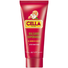 CELLA Milano close-up of balm texture with shea butter highlighting moisturizing richness