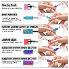 Cellentool tungsten carbide and ceramic bits arranged showing heavy removal and smooth finish benefit