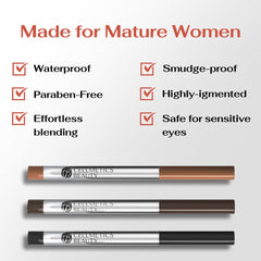CELLMETICS BEAUTY close-up of creamy eyeliner tip demonstrating smooth application