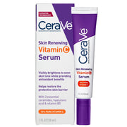 CeraVe front bottle showing label and 1 oz size with brightening benefit