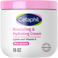 Cetaphil jar front view showing product and clear hydration benefit