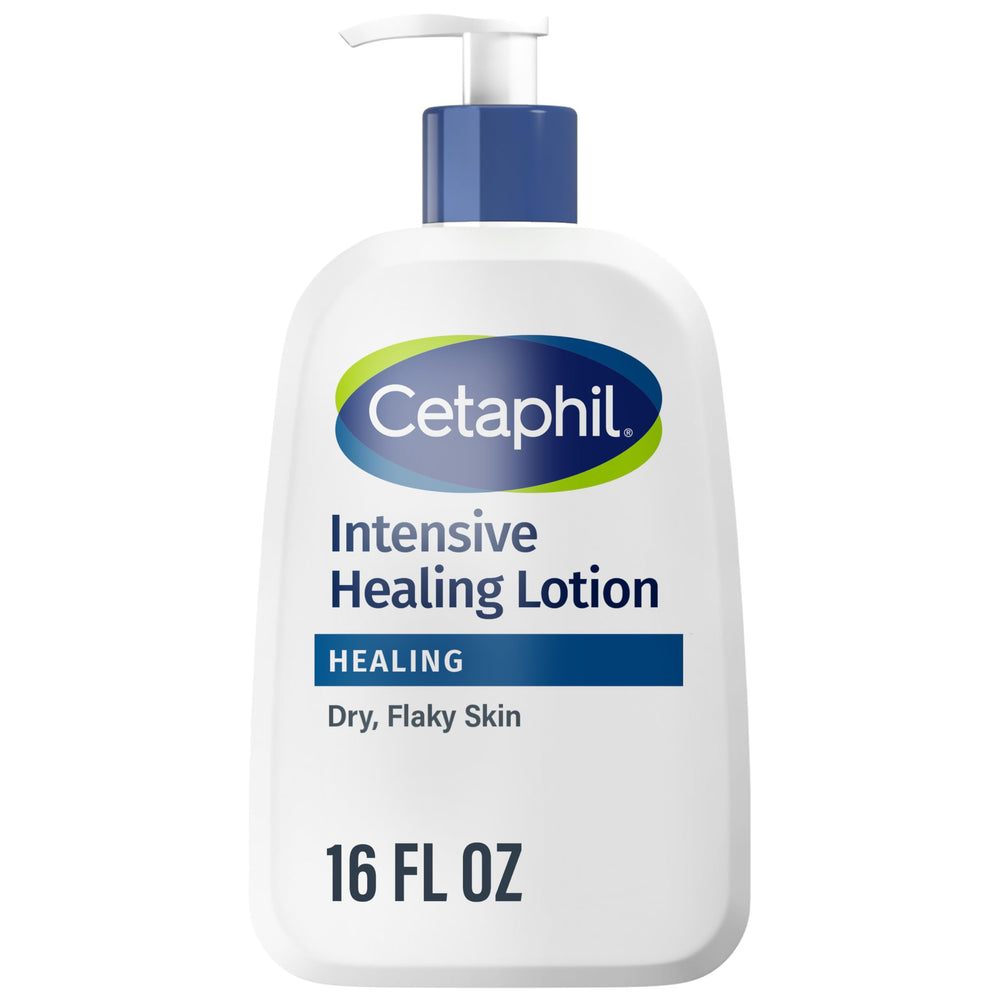Cetaphil front packaging 16oz showing bottle benefits and size