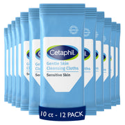 Cetaphil front packaging showing travel-friendly wipes and clear brand benefit