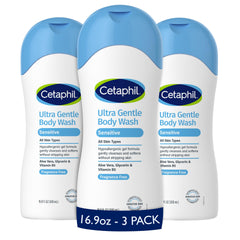 Cetaphil front packaging showing branding and gentle formula benefits