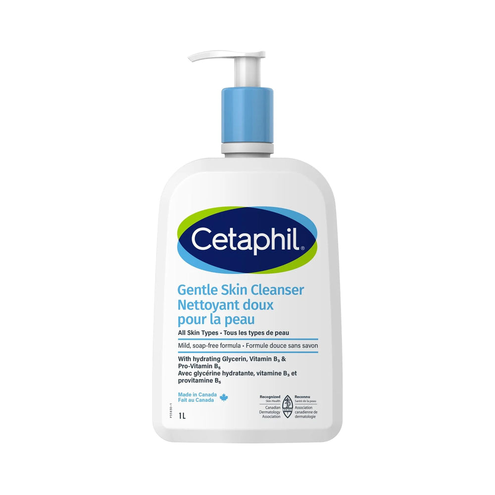 Cetaphil gentle skin cleanser front bottle showing label and gentle cleansing benefit