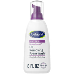 Cetaphil pump dispensing foam demonstrating easy application and control