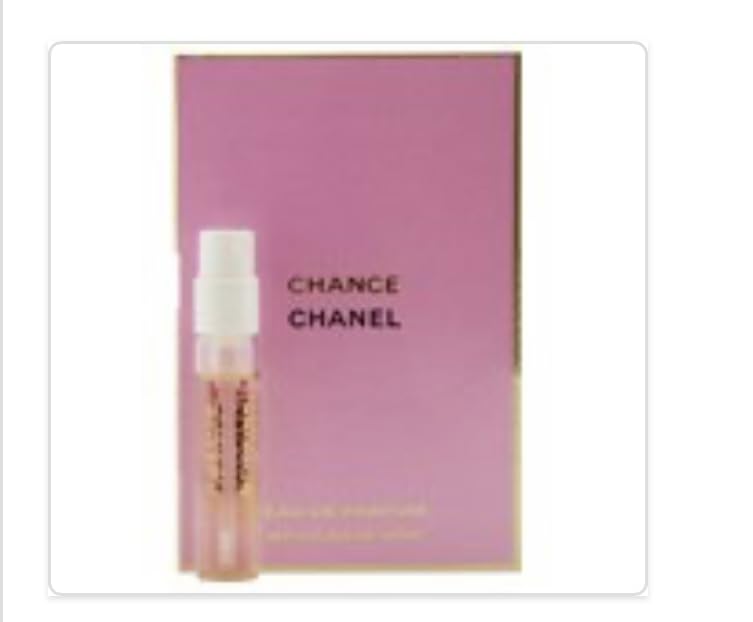 CHANEL Chance front packaging vial on card showing elegant sample convenience