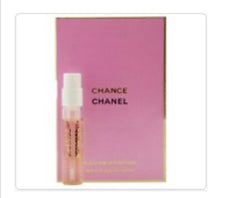 CHANEL Chance front packaging vial on card showing elegant sample convenience