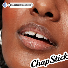 ChapStick Classic Cherry open twist-up tube ready to apply for instant comfort