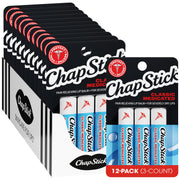 ChapStick classic medicated front packaging showing bulk supply and brand benefit