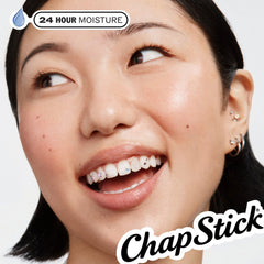 Assorted ChapStick flavors from the Cozy Countdown set lined up to show variety