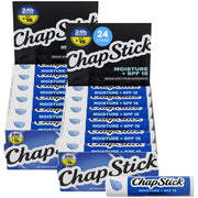 ChapStick front packaging 24-pack showing SPF benefit