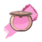 Charlotte Tilbury front compact showing product and sleek design benefit portability