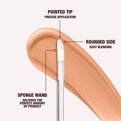Charlotte Tilbury concealer texture close-up demonstrating creamy finish