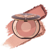 Charlotte Tilbury front compact showing sleek packaging and elegant finish benefit: stylish storage