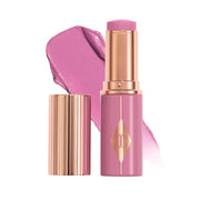 Charlotte Tilbury front packaging showing compact blush stick and branding for easy travel