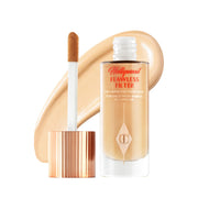 Charlotte Tilbury front packaging showing elegant bottle and glow effect
