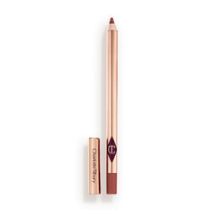 Charlotte Tilbury front view of Hot Gossip pencil showing shade and slim design benefit