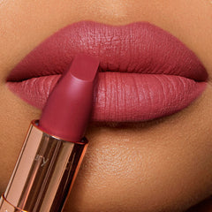 Charlotte Tilbury open tube label visible for authenticity and trust