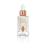 Charlotte Tilbury front packaging shows elegant bottle and visible brand benefit