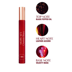 Charlotte Tilbury perfume side profile highlighting bottle shape and luxe finish
