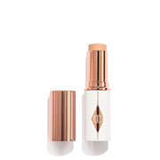Charlotte Tilbury front view of foundation stick showing compact design and easy application