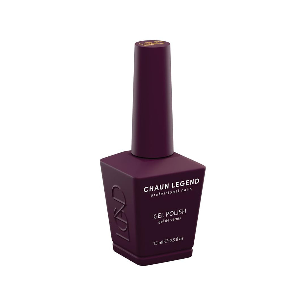 Chaun Legend front bottle showing rich black cherry color and professional finish