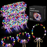 Chicloop front view of LED flower crown highlighting full pack appeal