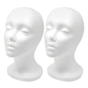 CHIVENIDO foam wig head front view showing stable display benefit