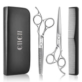 CIICII front view silver scissors showing professional finish and precision