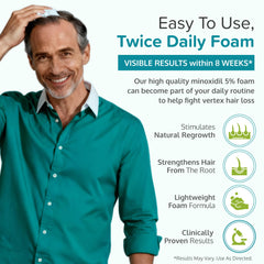 C'rcle foam being dispensed to fingertips for tidy application benefit