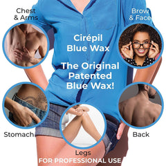 Cirepil Blue melted gel texture showing easy spread and low heat benefit