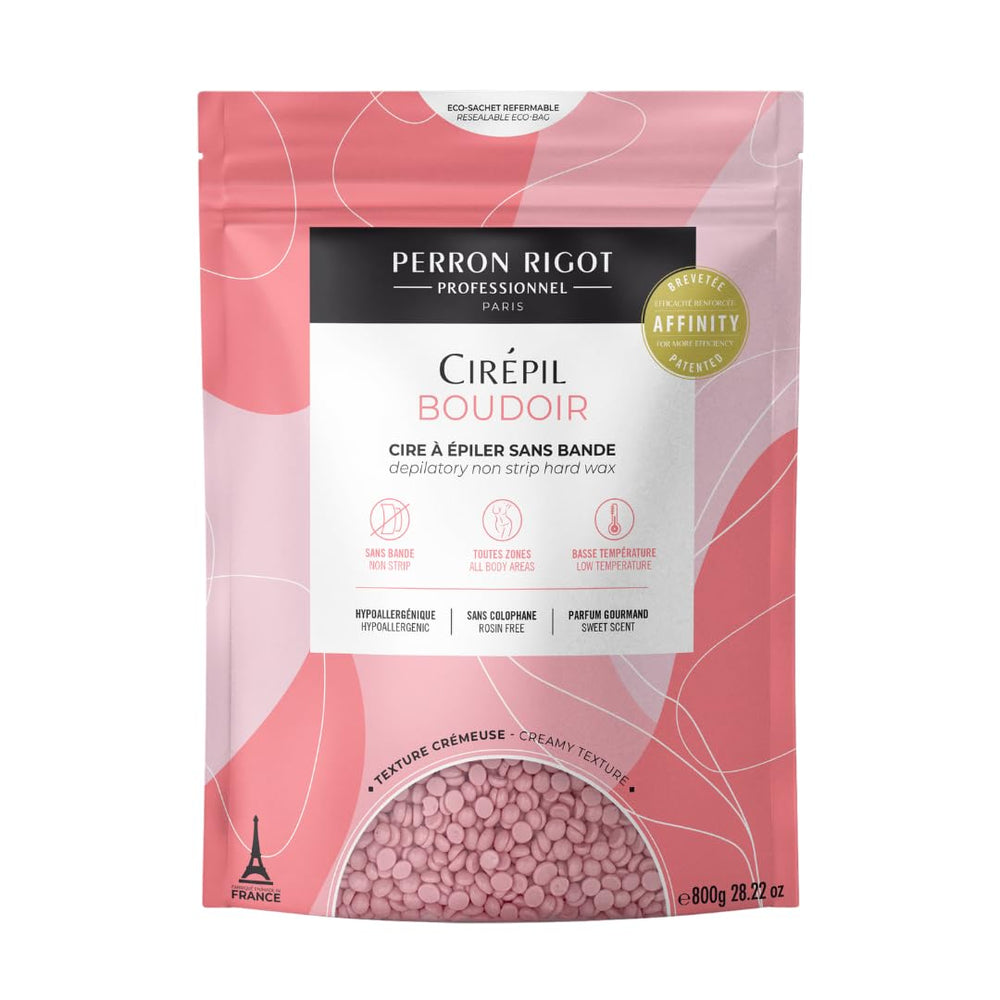 Cirepil Boudoir front bag showing branding and 800g refill benefit